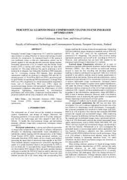 Perceptual Learned Image Compression via End-to-End JND-Based
  Optimization