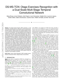DS-MS-TCN: Otago Exercises Recognition with a Dual-Scale Multi-Stage
  Temporal Convolutional Network