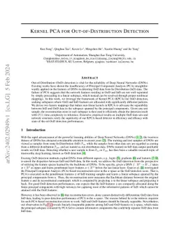 Kernel PCA for Out-of-Distribution Detection