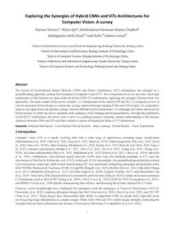 Exploring the Synergies of Hybrid CNNs and ViTs Architectures for
  Computer Vision: A survey
