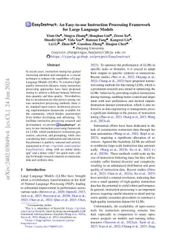 EasyInstruct: An Easy-to-use Instruction Processing Framework for Large
  Language Models