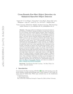 Cross-Domain Few-Shot Object Detection via Enhanced Open-Set Object
  Detector