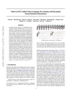 Video-LaVIT: Unified Video-Language Pre-training with Decoupled
  Visual-Motional Tokenization