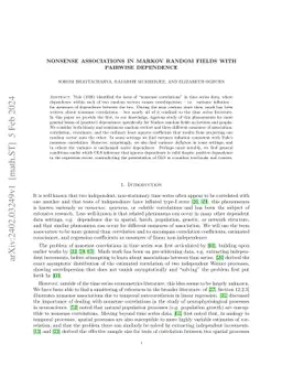 Nonsense associations in Markov random fields with pairwise dependence