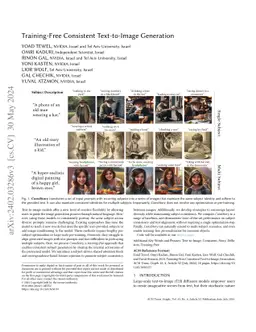 Training-Free Consistent Text-to-Image Generation