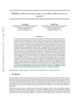 RTHDet: Rotate Table Area and Head Detection in images