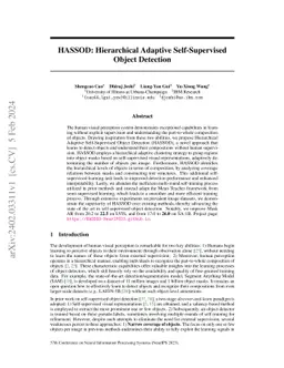 HASSOD: Hierarchical Adaptive Self-Supervised Object Detection