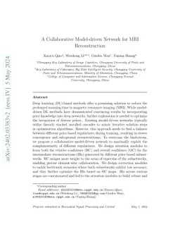 A Collaborative Model-driven Network for MRI Reconstruction
