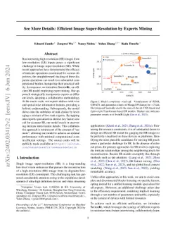 See More Details: Efficient Image Super-Resolution by Experts Mining