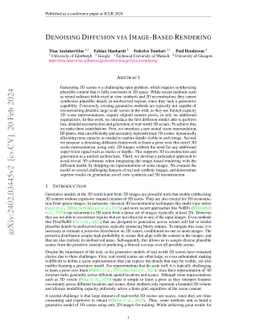 Denoising Diffusion via Image-Based Rendering