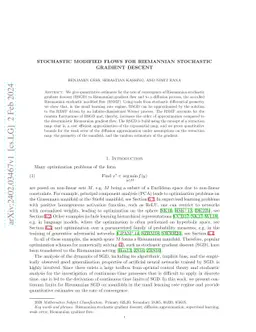 Stochastic Modified Flows for Riemannian Stochastic Gradient Descent