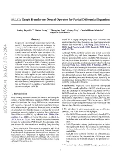 HAMLET: Graph Transformer Neural Operator for Partial Differential
  Equations