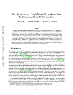 Path Signatures and Graph Neural Networks for Slow Earthquake Analysis:
  Better Together?