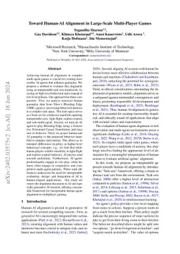 Toward Human-AI Alignment in Large-Scale Multi-Player Games