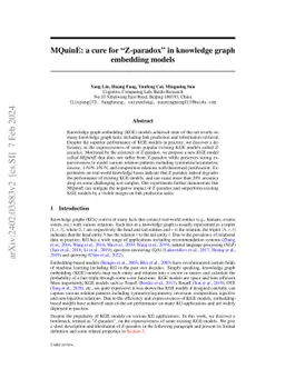 MQuinE: a cure for "Z-paradox" in knowledge graph embedding models