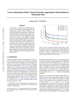 Convex Relaxations of ReLU Neural Networks Approximate Global Optima in
  Polynomial Time