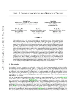 Lens: A Knowledge-Guided Foundation Model for Network Traffic