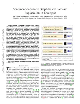 Sentiment-enhanced Graph-based Sarcasm Explanation in Dialogue