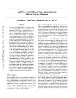 QuEST: Low-bit Diffusion Model Quantization via Efficient Selective Finetuning