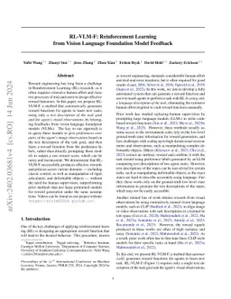 RL-VLM-F: Reinforcement Learning from Vision Language Foundation Model
  Feedback