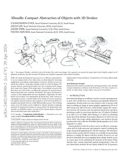 3Doodle: Compact Abstraction of Objects with 3D Strokes