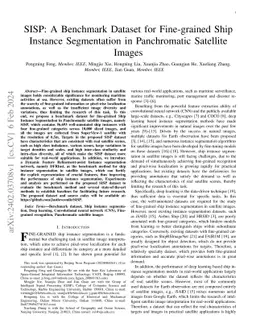 SISP: A Benchmark Dataset for Fine-grained Ship Instance Segmentation in
  Panchromatic Satellite Images