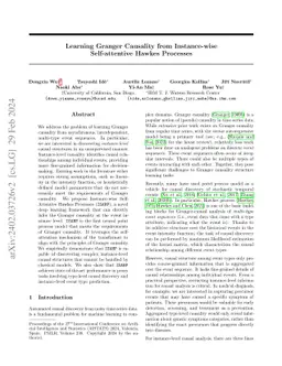Learning Granger Causality from Instance-wise Self-attentive Hawkes
  Processes