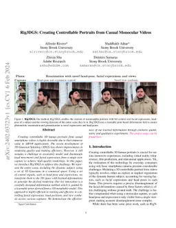 Rig3DGS: Creating Controllable Portraits from Casual Monocular Videos