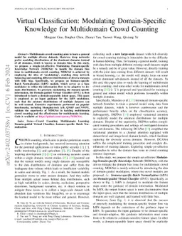 Virtual Classification: Modulating Domain-Specific Knowledge for
  Multidomain Crowd Counting