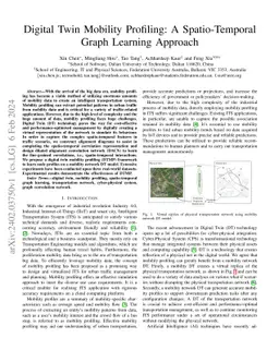 Digital Twin Mobility Profiling: A Spatio-Temporal Graph Learning
  Approach