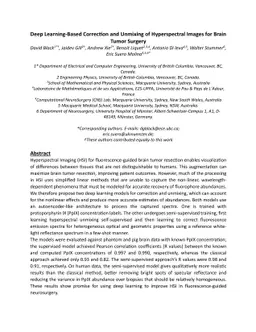 Deep Learning-Based Correction and Unmixing of Hyperspectral Images for
  Brain Tumor Surgery