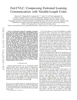 Fed-CVLC: Compressing Federated Learning Communications with
  Variable-Length Codes