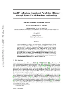 ZeroPP: Unleashing Exceptional Parallelism Efficiency through
  Tensor-Parallelism-Free Methodology