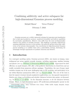 Combining additivity and active subspaces for high-dimensional Gaussian
  process modeling