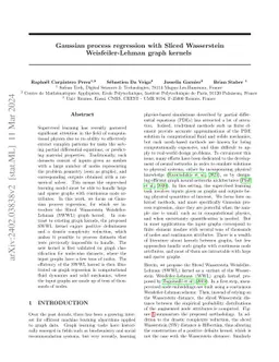 Gaussian process regression with Sliced Wasserstein Weisfeiler-Lehman
  graph kernels