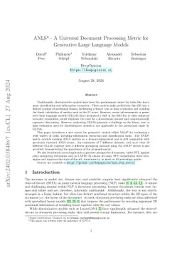 ANLS* -- A Universal Document Processing Metric for Generative Large
  Language Models