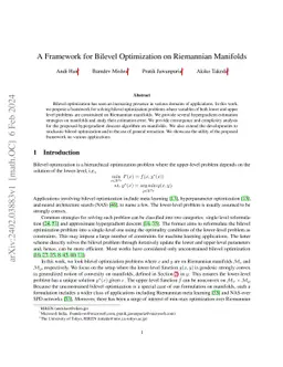 A Framework for Bilevel Optimization on Riemannian Manifolds