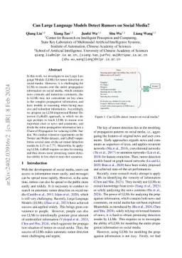 Can Large Language Models Detect Rumors on Social Media?