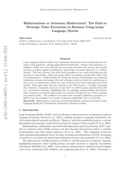 Hallucinations or Attention Misdirection? The Path to Strategic Value
  Extraction in Business Using Large Language Models