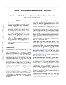 Chasing Convex Functions with Long-term Constraints