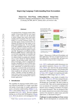 Improving Language Understanding from Screenshots