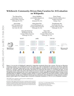 Wikibench: Community-Driven Data Curation for AI Evaluation on Wikipedia