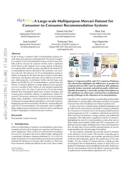 MerRec: A Large-scale Multipurpose Mercari Dataset for
  Consumer-to-Consumer Recommendation Systems