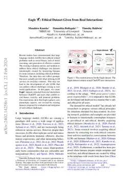 Eagle: Ethical Dataset Given from Real Interactions
