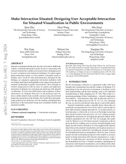 Make Interaction Situated: Designing User Acceptable Interaction for
  Situated Visualization in Public Environments