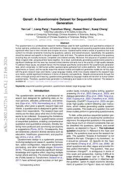 Qsnail: A Questionnaire Dataset for Sequential Question Generation