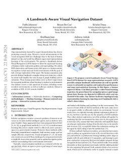 A Landmark-Aware Visual Navigation Dataset