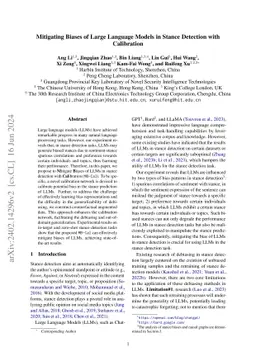 Mitigating Biases of Large Language Models in Stance Detection with Counterfactual Augmented Calibration