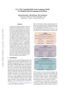 CEV-LM: Controlled Edit Vector Language Model for Shaping Natural
  Language Generations