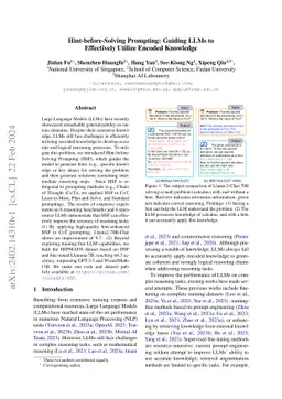 Hint-before-Solving Prompting: Guiding LLMs to Effectively Utilize
  Encoded Knowledge